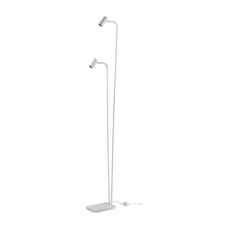 Ginger Floor Lamp 2 Light - White