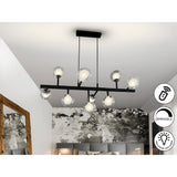 Altais 5 Light Linear Suspension - Black (With Remote Control)