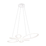 Fly LED Spiral Chandelier – Matt White