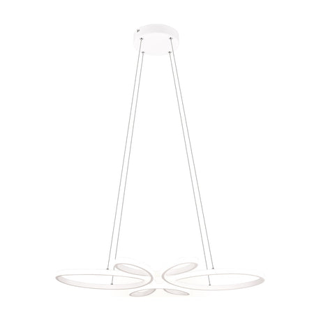 Fly LED Spiral Chandelier – Matt White