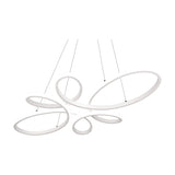 Fly LED Spiral Chandelier – Matt White