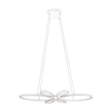 Fly LED Spiral Chandelier – Matt White