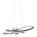 Fly LED Tube Chandelier – Matt Black