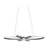 Fly LED Tube Chandelier – Matt Black