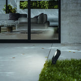 Sirio Outdoor Spotlight - Black in situ