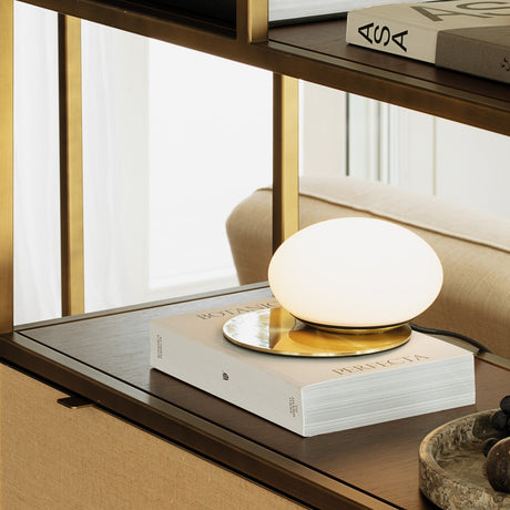 Ninfea Table Lamp - Brass in situ