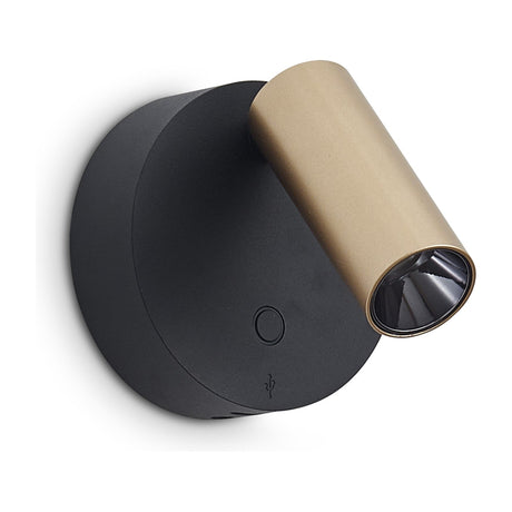 Elf Wall Light - Black & Gold