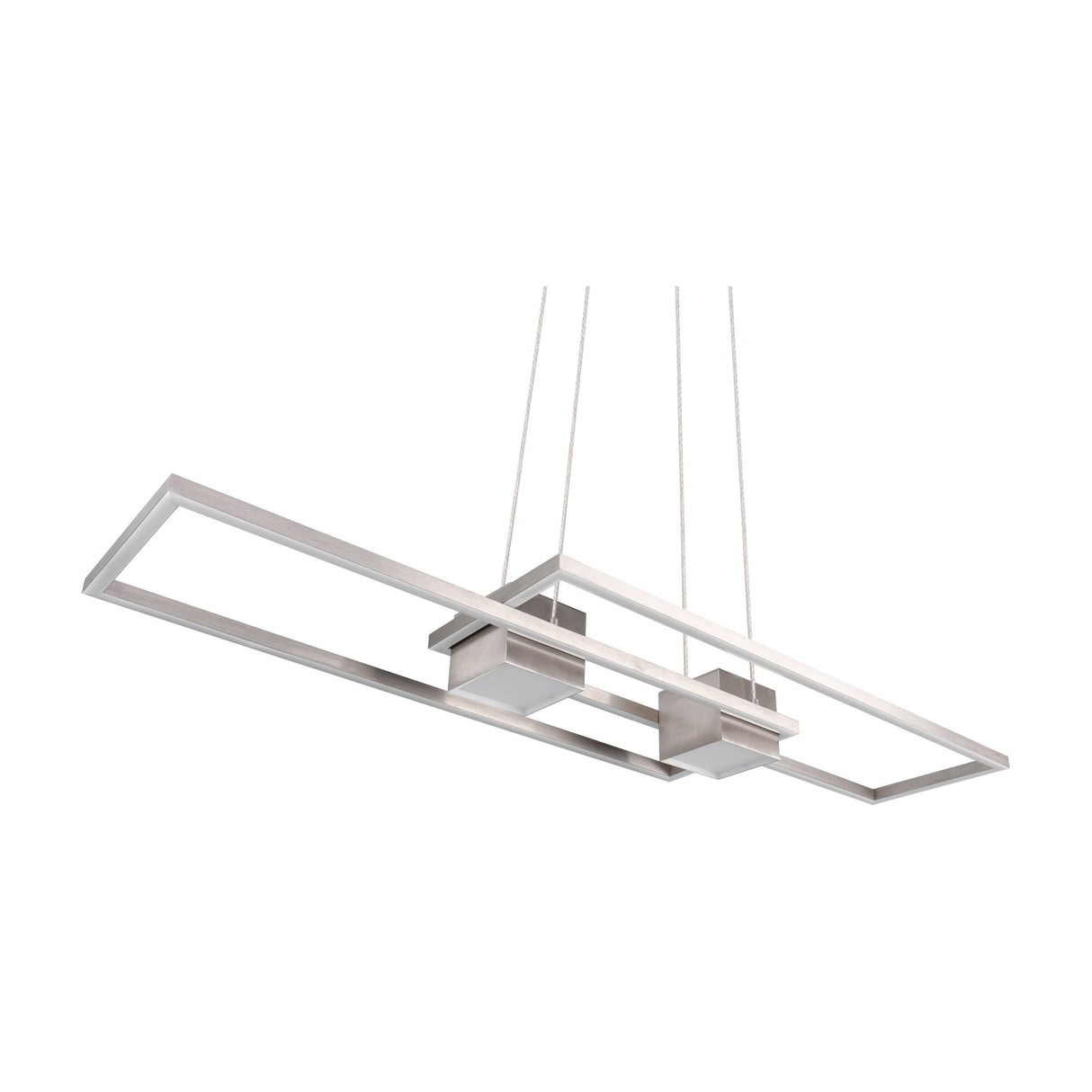 Albany 2 Light LED Up Down Chandelier – Satin Nickel