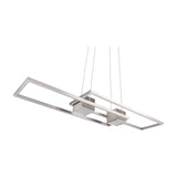 Albany 2 Light LED Up Down Chandelier – Satin Nickel
