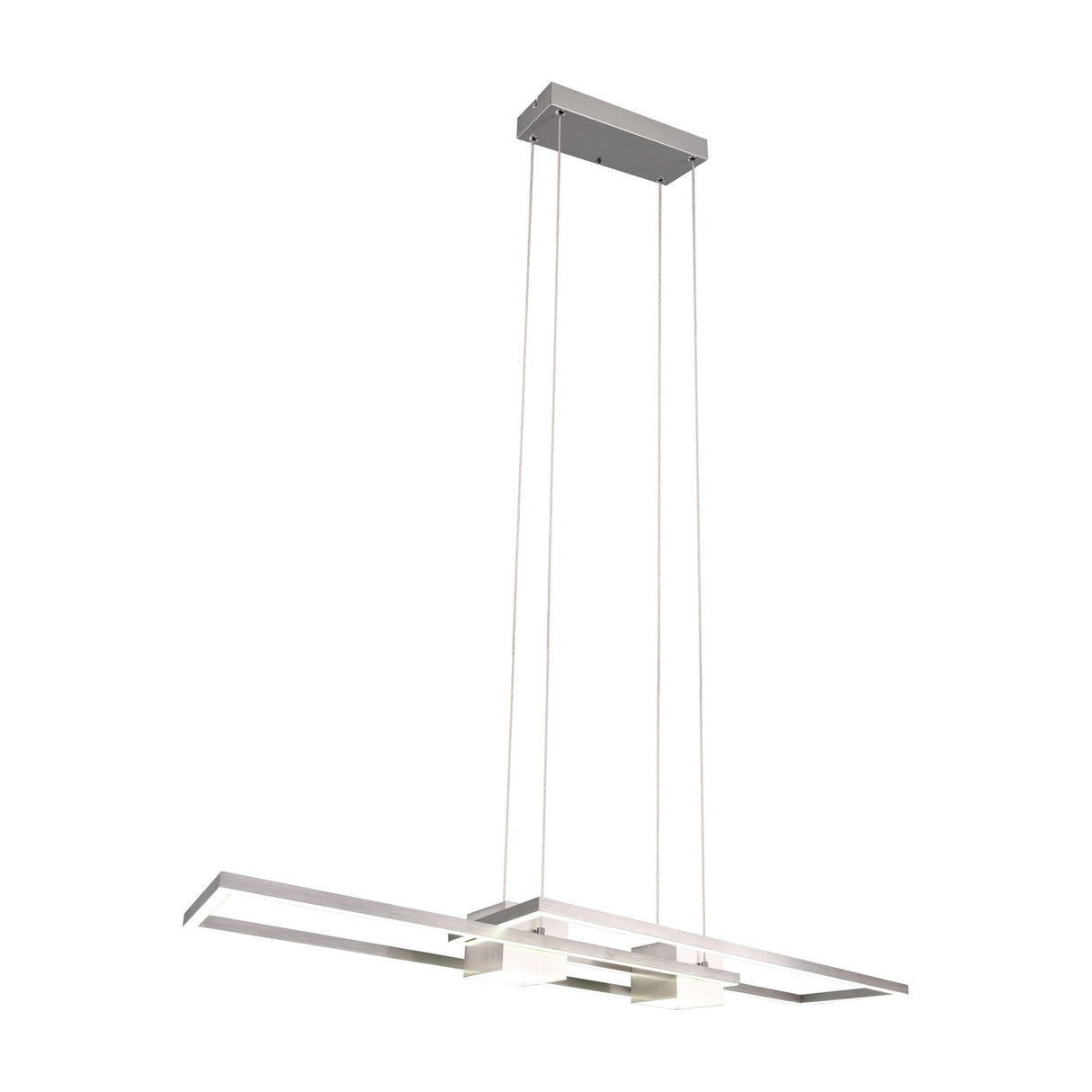 Albany 2 Light LED Up Down Chandelier – Satin Nickel