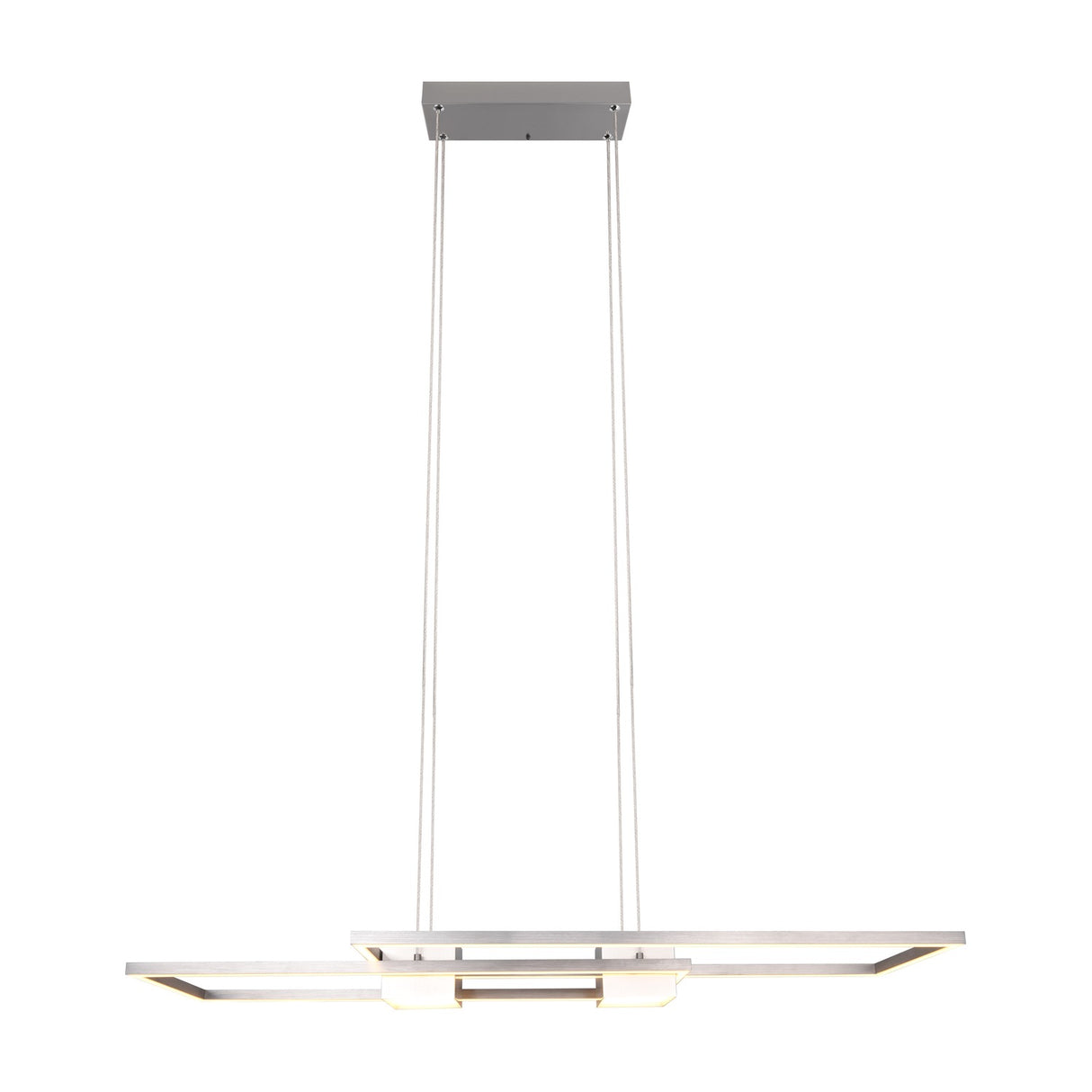 Albany 2 Light LED Up Down Chandelier – Satin Nickel