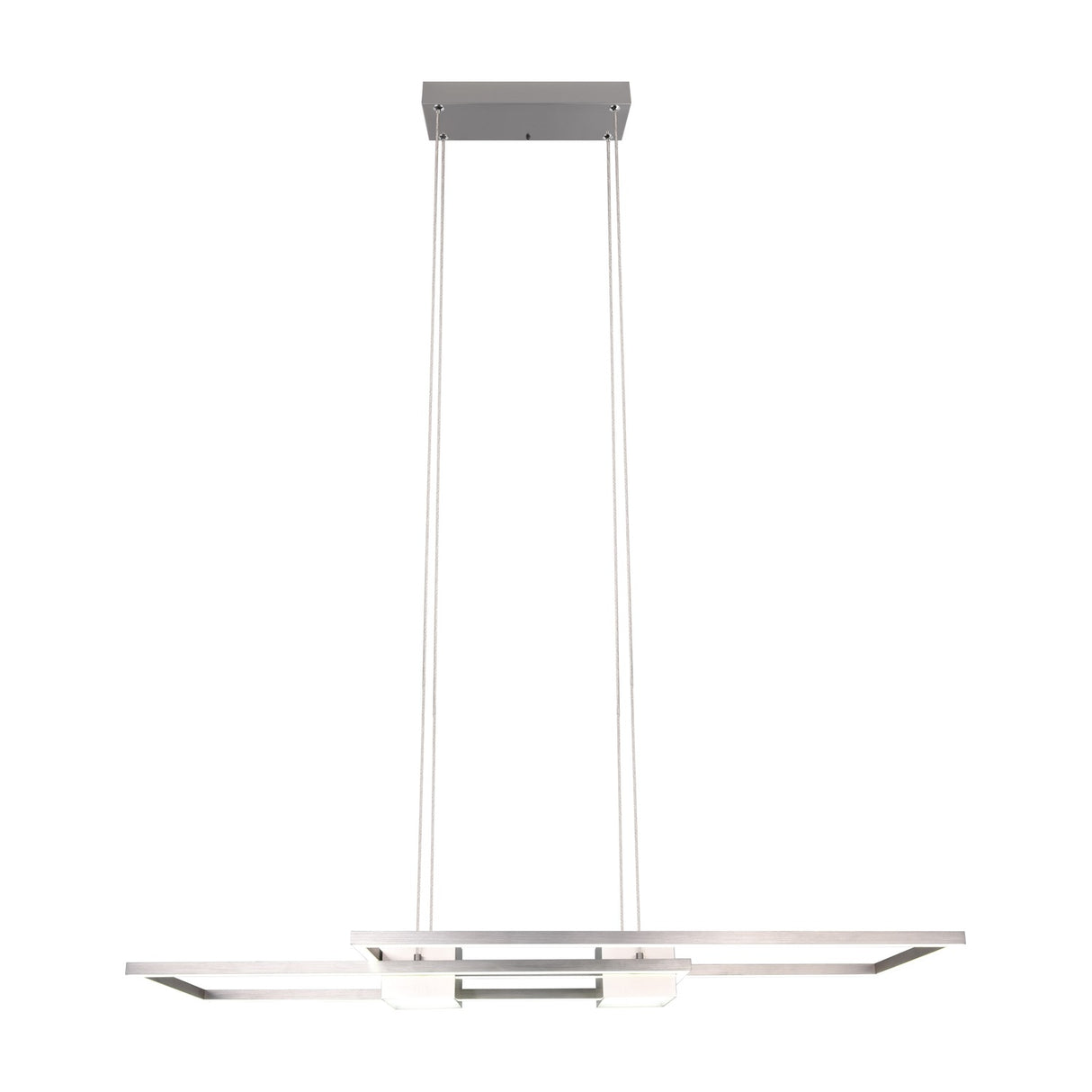 Albany 2 Light LED Up Down Chandelier – Satin Nickel