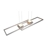 Albany 2 Light LED Up Down Chandelier – Satin Nickel