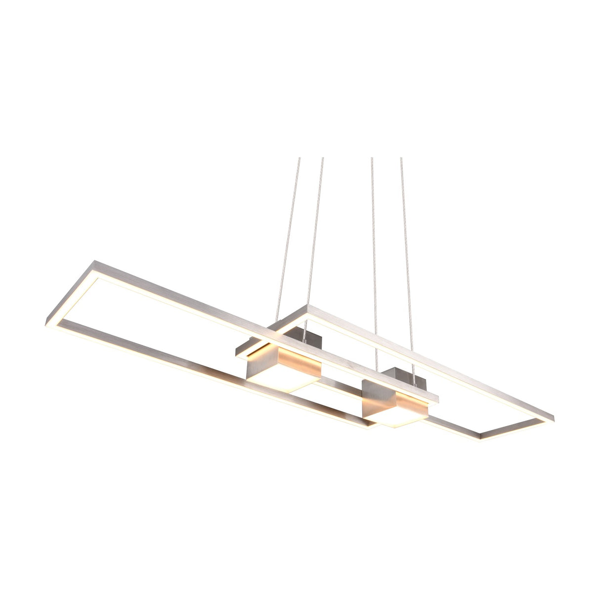 Albany 2 Light LED Up Down Chandelier – Satin Nickel