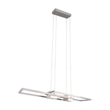 Albany 2 Light LED Up Down Chandelier – Satin Nickel