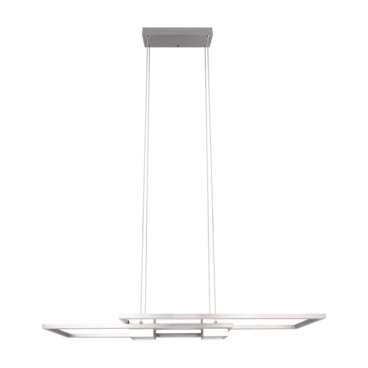Albany 2 Light LED Up Down Chandelier – Satin Nickel