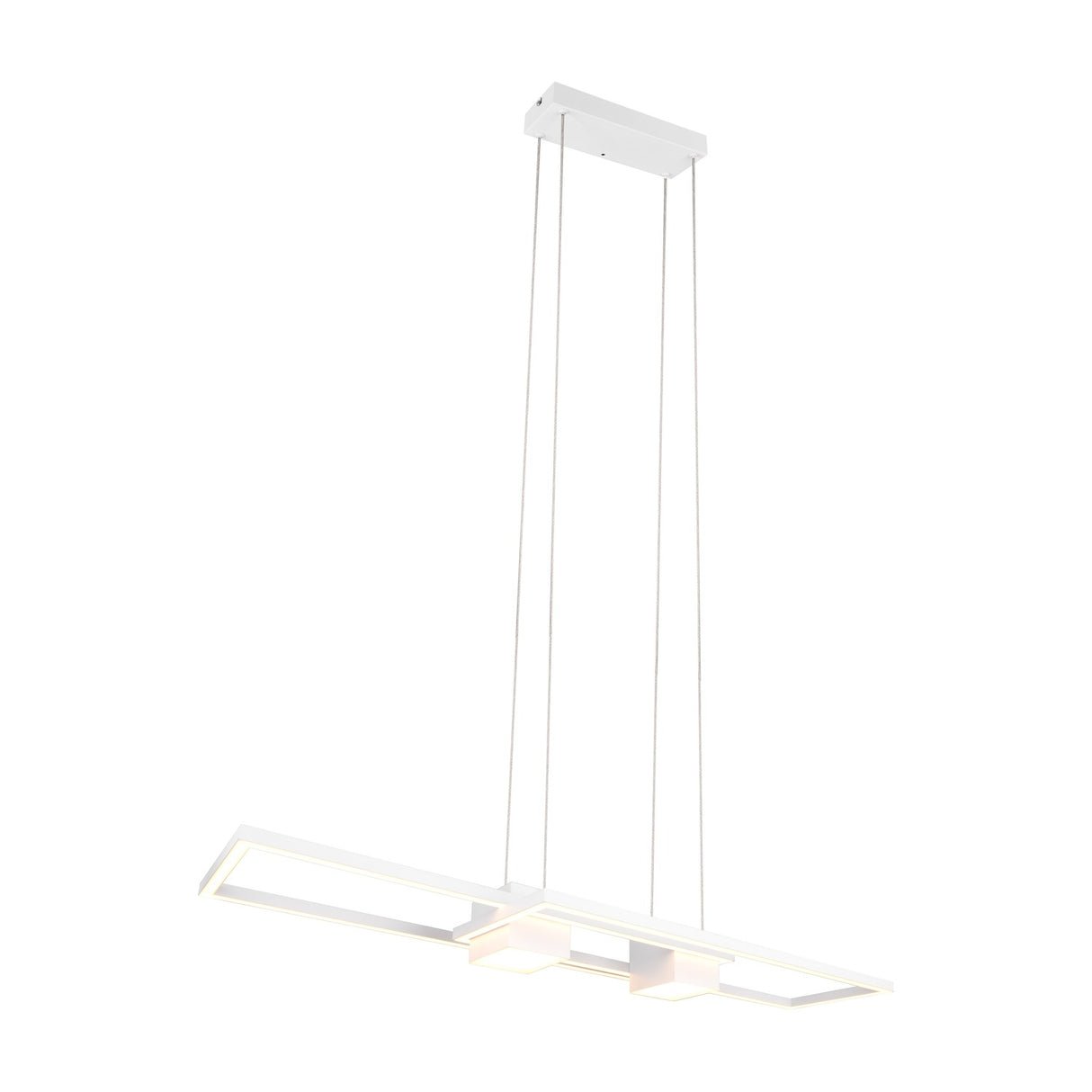 Albany 2 Light LED Up Down Chandelier – Matt White