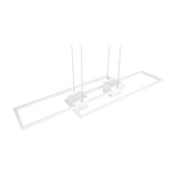 Albany 2 Light LED Up Down Chandelier – Matt White