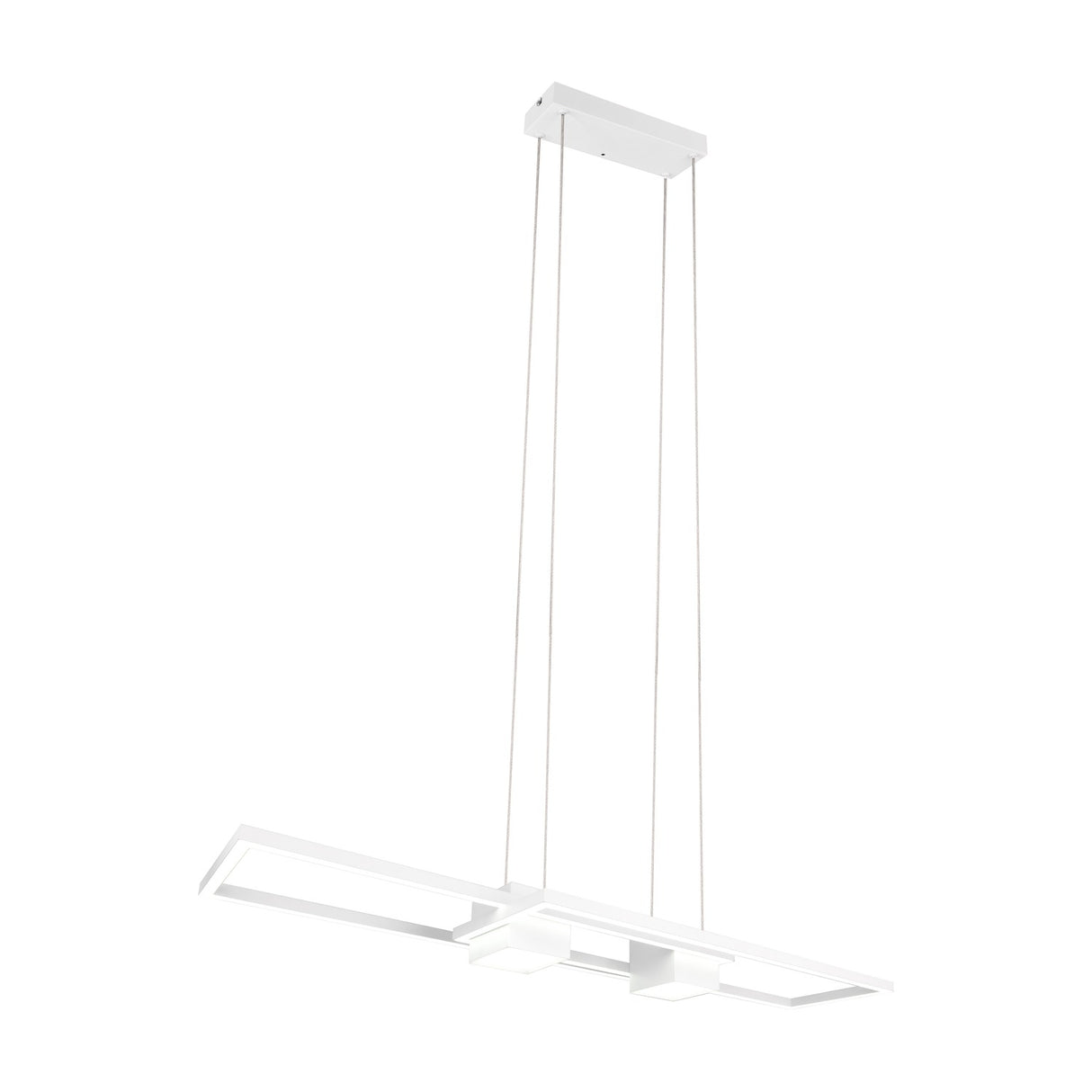 Albany 2 Light LED Up Down Chandelier – Matt White