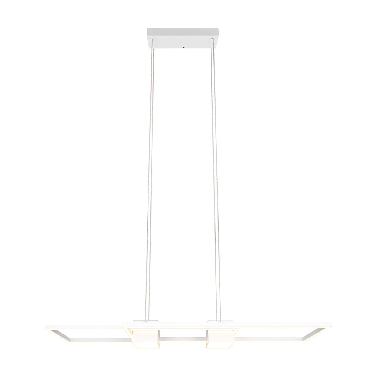 Albany 2 Light LED Up Down Chandelier – Matt White