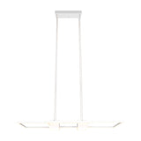 Albany 2 Light LED Up Down Chandelier – Matt White