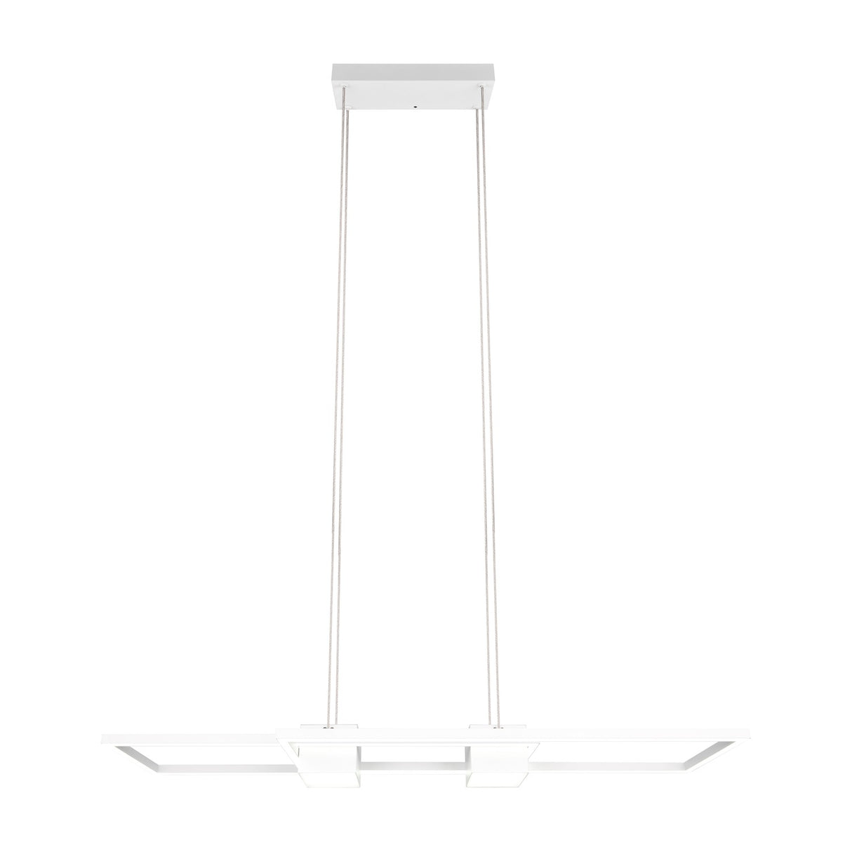 Albany 2 Light LED Up Down Chandelier – Matt White