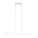 Albany 2 Light LED Up Down Chandelier – Matt White