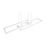 Albany 2 Light LED Up Down Chandelier – Matt White