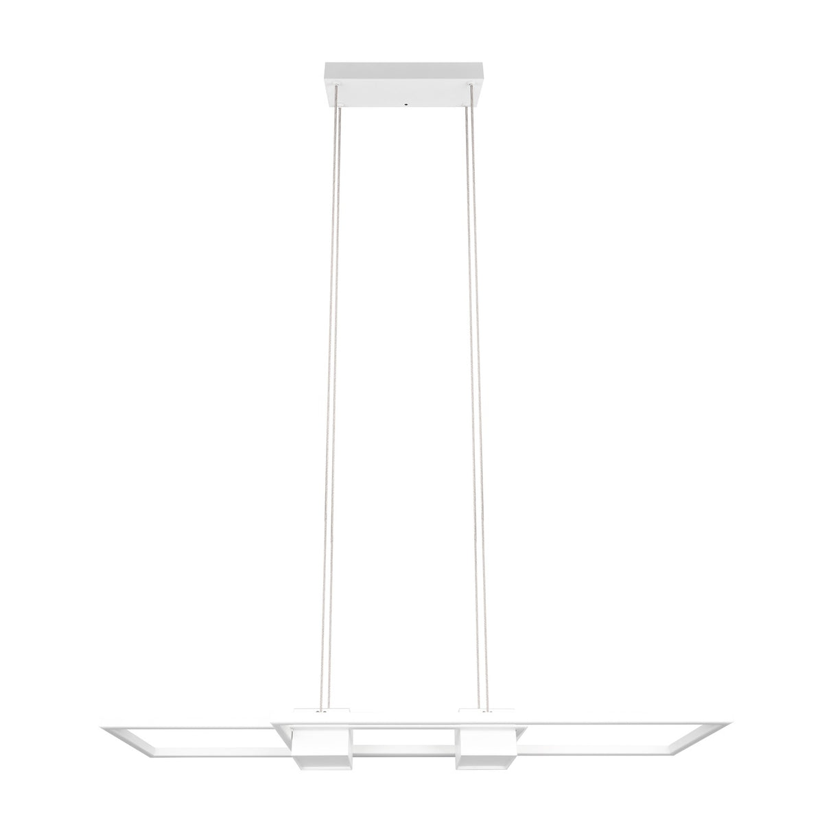 Albany 2 Light LED Up Down Chandelier – Matt White