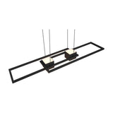 Albany 2 Light LED Up Down Chandelier – Matt Black