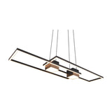 Albany 2 Light LED Up Down Chandelier – Matt Black