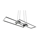 Albany 2 Light LED Up Down Chandelier – Matt Black
