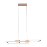 Albany 2 Light LED Up Down Ring Chandelier – Coffee