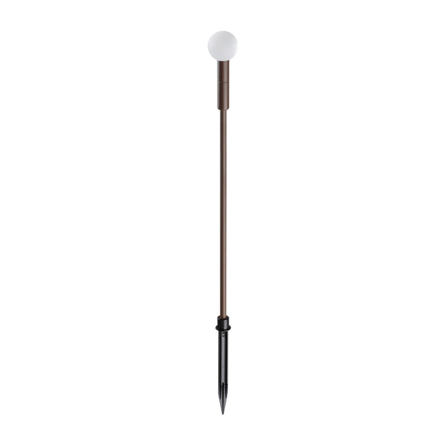 Twiggy Sphere Garden Spike Light 650mm - Coffee
