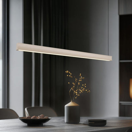 Wallace LED Linear Pendant – Warm Beige
