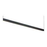 Steel black linear LED bar pendant light