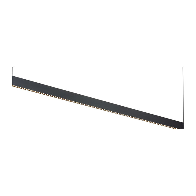 Steel black linear LED bar pendant light