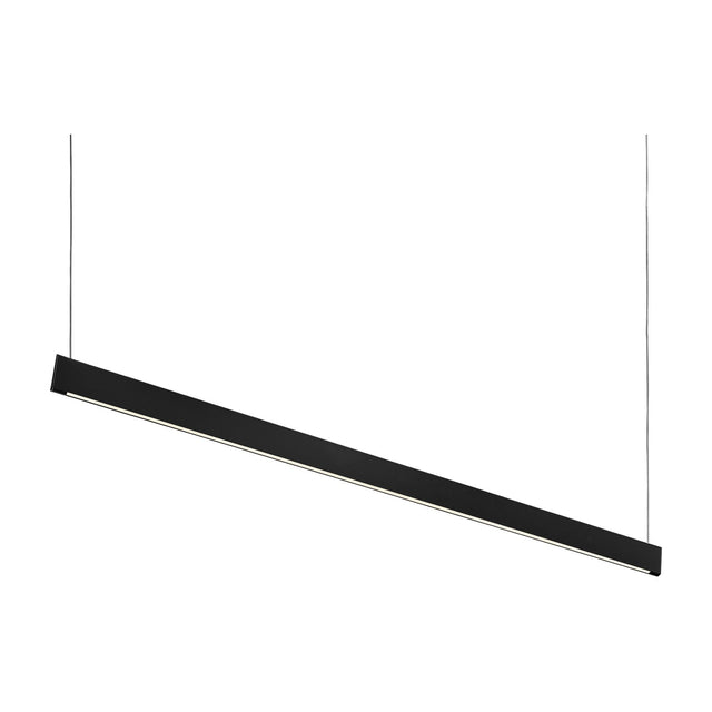Steel Linear Pendant Light Accent - Black