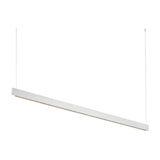 Steel Linear Pendant Light Accent - White