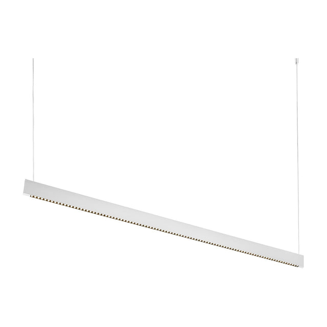 Steel Linear Pendant Light Accent - White