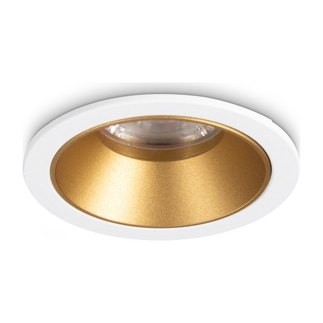 Game Round Downlight 5W - White & Gold