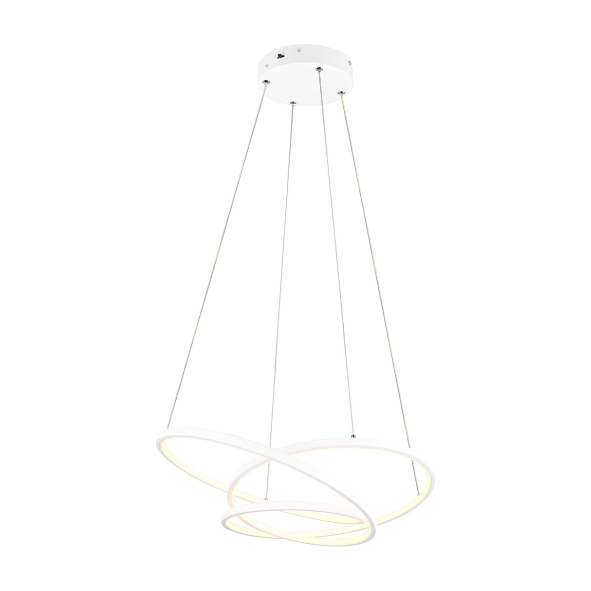 Darvin LED Ring 64cm Chandelier – Matt White