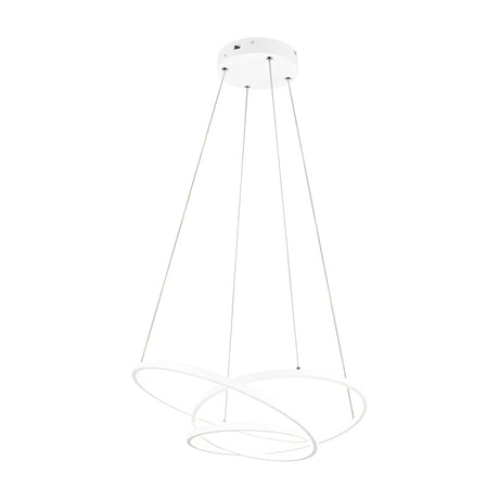 Darvin LED Ring 64cm Chandelier – Matt White