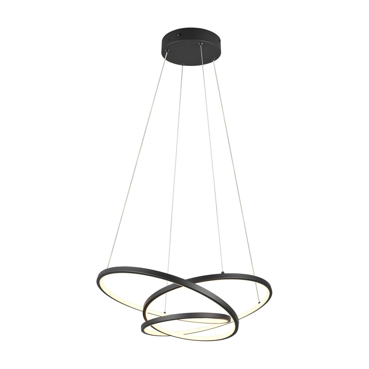 Darvin LED Ring 64cm Chandelier – Matt Black