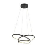 Darvin LED Ring 64cm Chandelier – Matt Black