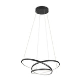 Darvin LED Ring 64cm Chandelier – Matt Black