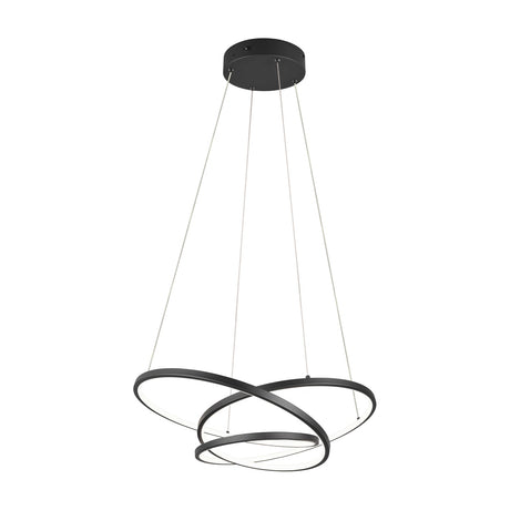 Darvin LED Ring 64cm Chandelier – Matt Black