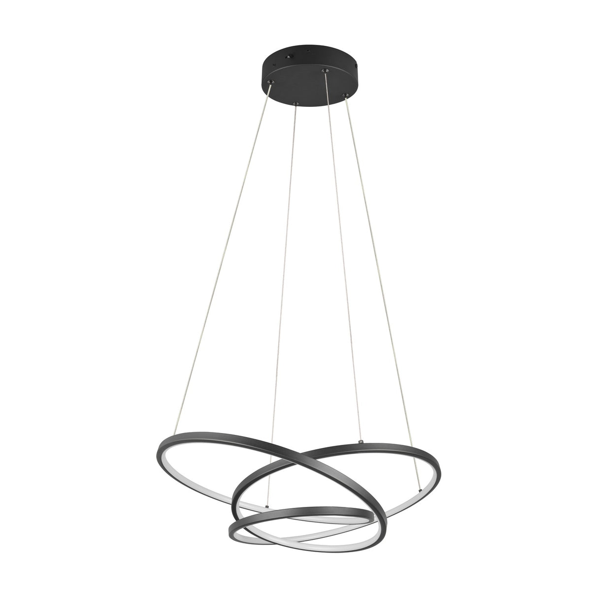 Darvin LED Ring 64cm Chandelier – Matt Black