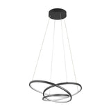 Darvin LED Ring 64cm Chandelier – Matt Black