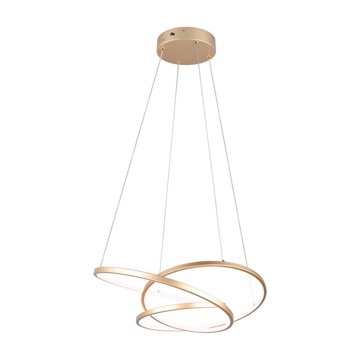 Darvin LED Ring Chandelier – Gold